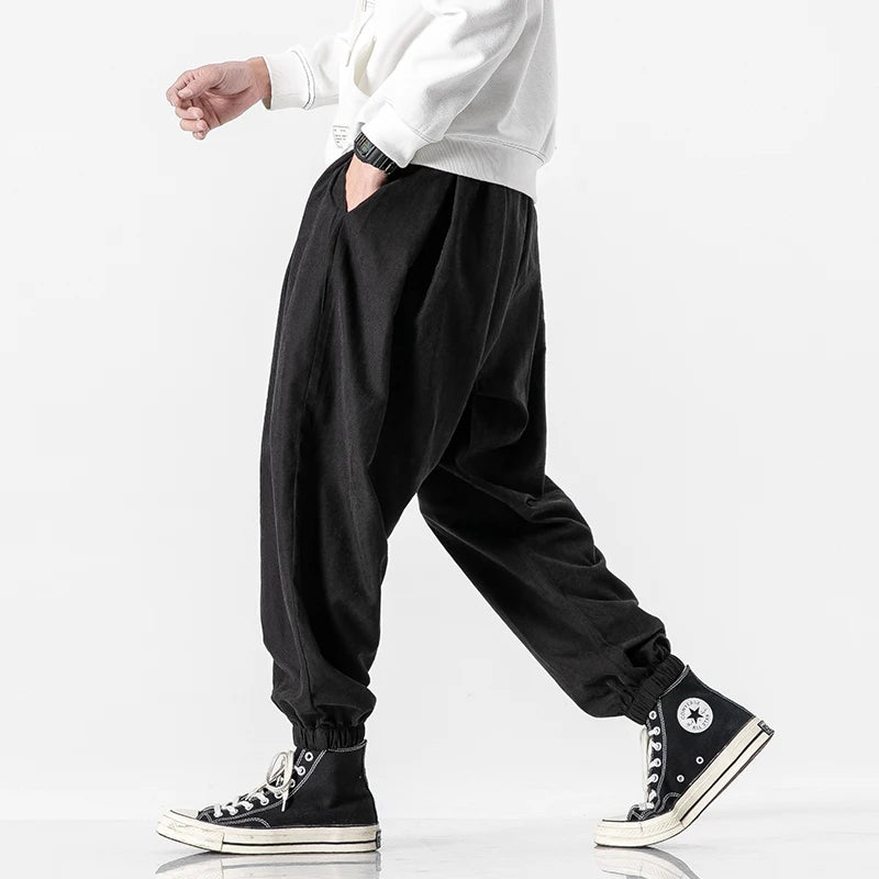 Pantalones Harem Oversize para Hombre – Streetwear Hip Hop, Bombachos Informales y Chándal de Moda, Tallas M–5XL