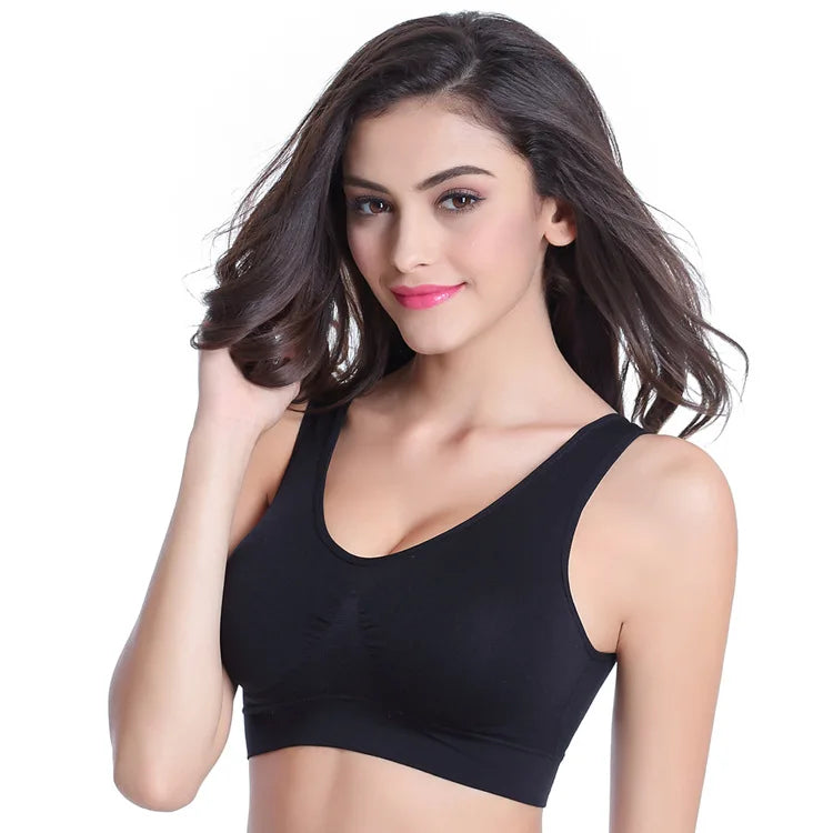 Sujetador Deportivo Mujer YOMAY – Push Up Natural sin Costuras, Acolchado y Sin Aros para Gym y Yoga