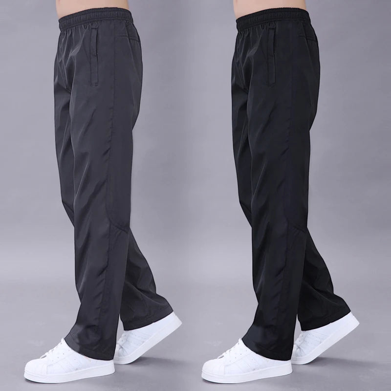 Pantalones de Chándal para Hombre – Deportivos, Transpirables y de Secado Rápido, Corte Recto y Cintura Elástica para Running y Primavera