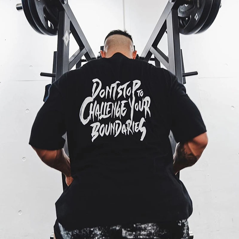 Camiseta Deportiva Hombre Holgada – Algodón Transpirable Loose Fit | Gym, Fitness y Running