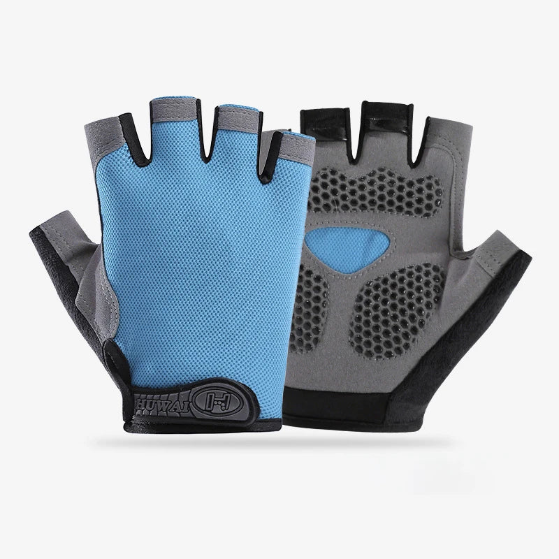 Guantes de Gimnasio Antideslizantes Unisex – Sin Dedos, Transpirables y Comfortables