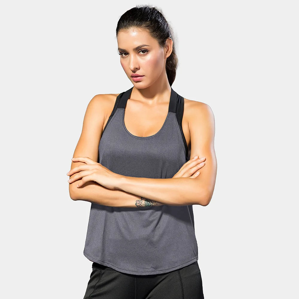 Top Deportivo para Mujer sin Mangas – Camiseta Fitness Transpirable de Secado Rápido para Yoga y Gimnasio