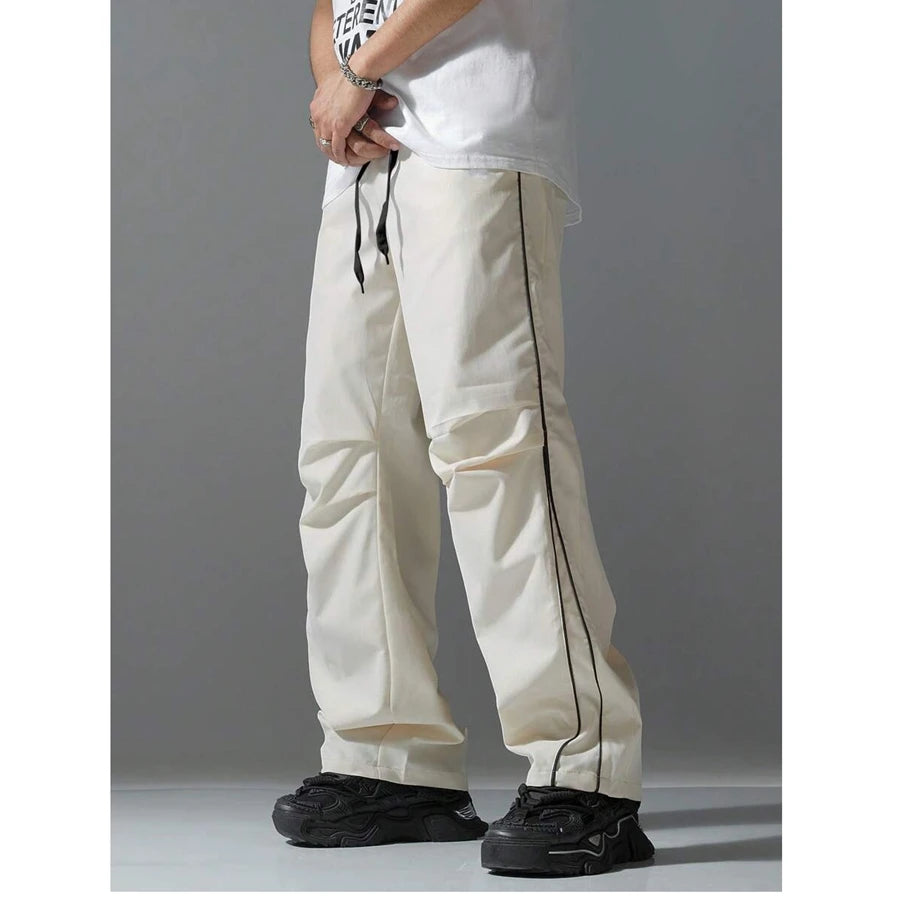 Pantalones Deportivos Casual para Hombre – Cintura Elástica con Cordón y Bolsillos