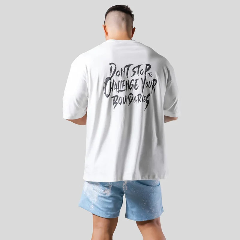 Camiseta Deportiva Hombre Holgada – Algodón Transpirable Loose Fit | Gym, Fitness y Running