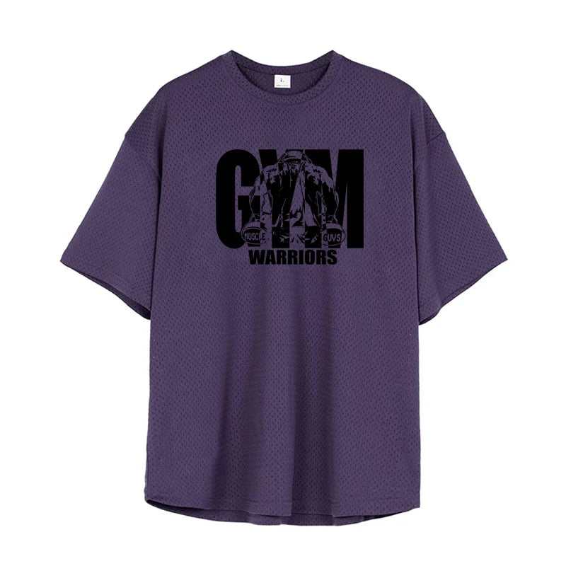 Camiseta Deportiva Oversize Atravex™ de Malla Transpirable – Máxima Ventilación en Entrenamientos Intensos