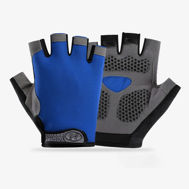 Guantes de Gimnasio Antideslizantes Unisex – Sin Dedos, Transpirables y Comfortables