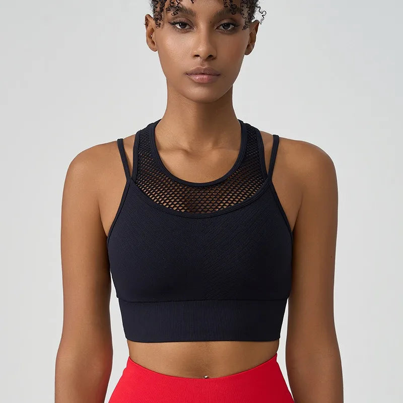 Sujetador Deportivo Push Up para Mujer PEIRESA | Top Transpirable para Yoga, Fitness y Gimnasio – Comodidad y Soporte Total