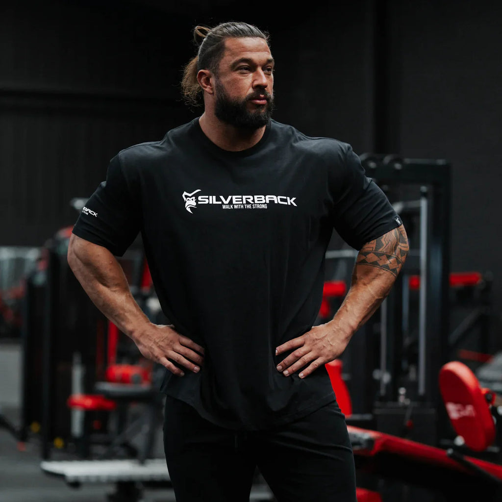 Atravex™ Silverback Oversize Tee – Camiseta Musculosa 100% Algodón para Gym & Culturismo