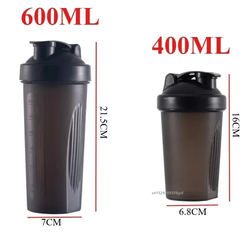 Shaker Deportivo ATRAVEX™ | Mezclador de Proteínas, Creatina y Pre-Entreno – Batidos Sin Grumos, 400 ml / 600 ml