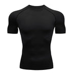 Camiseta de Compresión para Hombre de Secado Rápido – Rashguard Manga Corta para Running y Gym