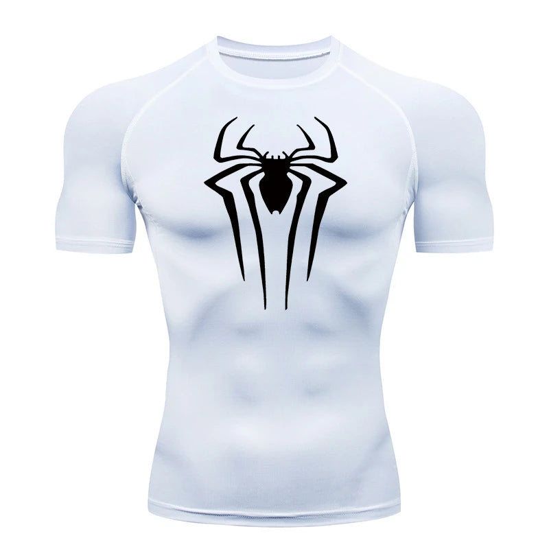 Camiseta de Compresión Atravex™ Diseño Araña – Soporte Técnico y Rendimiento Intenso