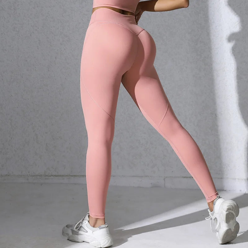 Leggings Push Up Mujer | Cintura Alta Cruzada, Secado Rápido, Moldean Glúteos