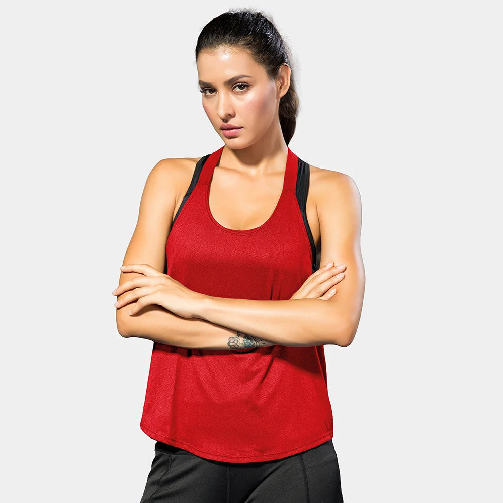 Top Deportivo para Mujer sin Mangas – Camiseta Fitness Transpirable de Secado Rápido para Yoga y Gimnasio