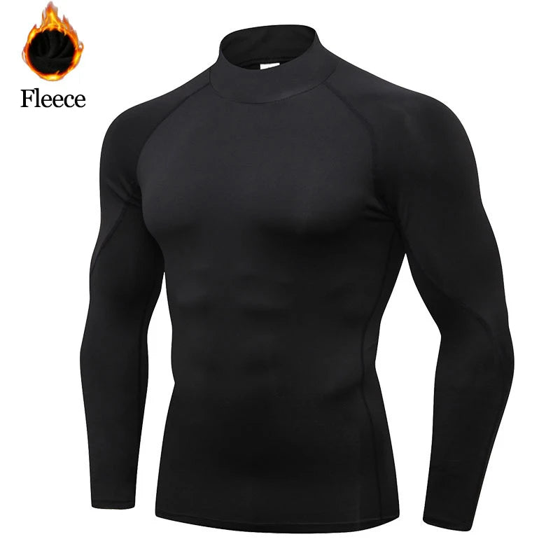Camiseta de Compresión Térmica para Hombre GENDAWAY | Primera Capa de Invierno para Gym, Ciclismo y Running – Calor y Soporte Muscular