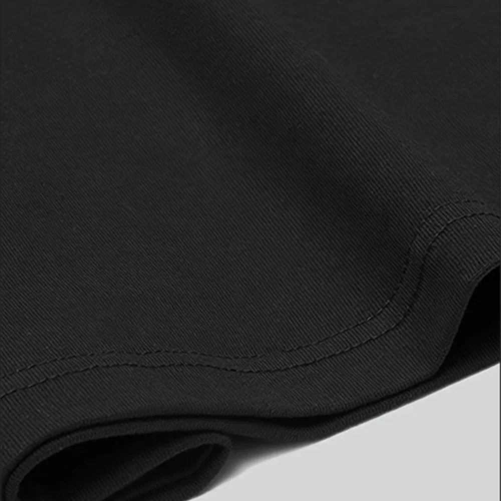 Camiseta Oversize Negra Estilo Rock para Gym – Algodón Premium Culturismo