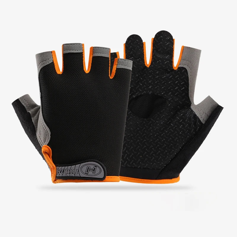 Guantes de Gimnasio Antideslizantes Unisex – Sin Dedos, Transpirables y Comfortables