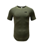 Camiseta Ajustada Hombre Slim Fit – Algodón Transpirable, Fitness, Gym, Culturismo, Secado Rápido