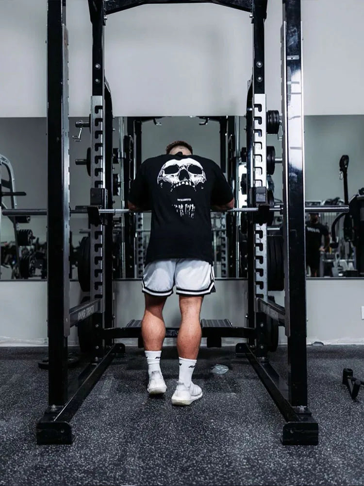 Camiseta Gym Oversize para Hombre | Ligera, Transpirable y de Secado Rápido para Fitness, Running y Culturismo