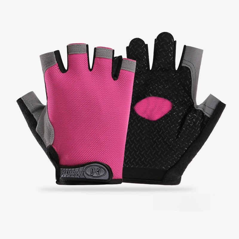 Guantes de Gimnasio Antideslizantes Unisex – Sin Dedos, Transpirables y Comfortables
