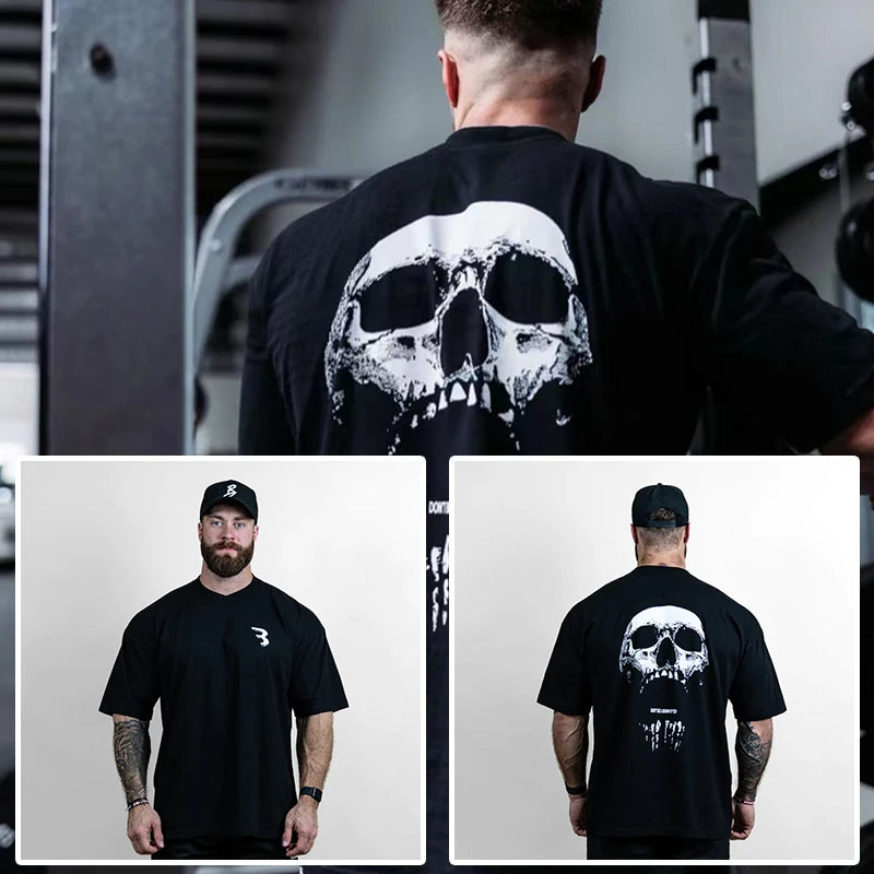 Camiseta Gym Oversize para Hombre | Ligera, Transpirable y de Secado Rápido para Fitness, Running y Culturismo