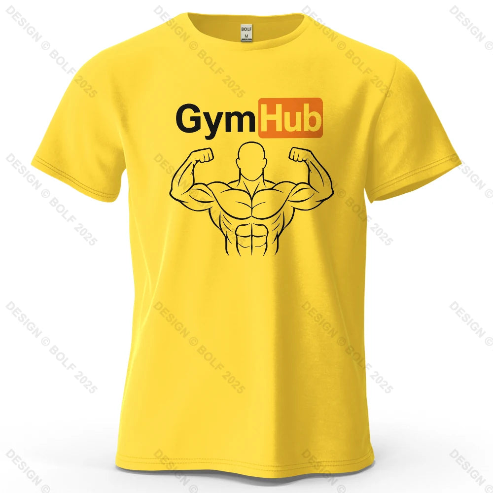 Camiseta Oversize GymHub para Hombre | 100% Algodón Premium, Estilo Minimalista, Streetwear y Fitness, Unisex