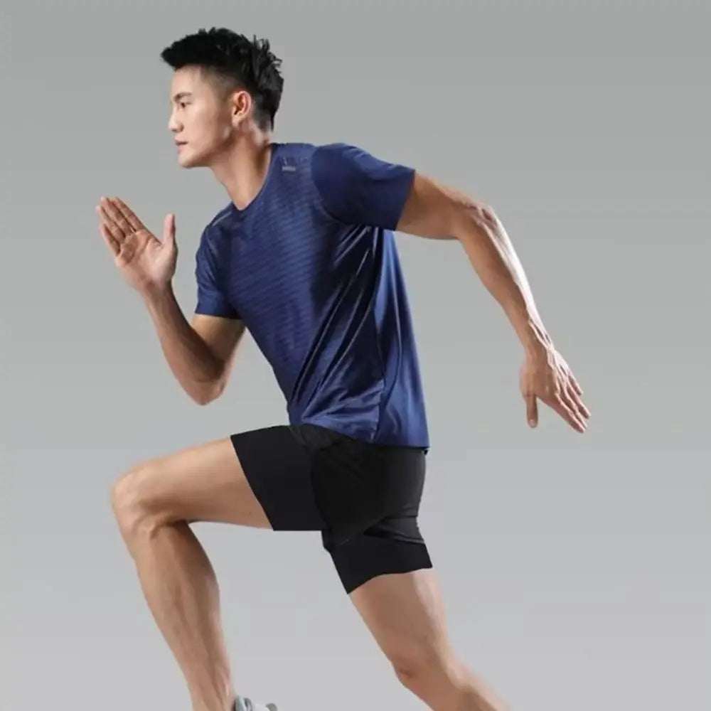 Short Deportivo Hombre 2 en 1 – Secado Rápido con Cordón Ajustable | Running y Gym