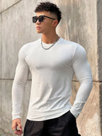 Camiseta Deportiva de Manga Larga para Hombre | Ajustada, Transpirable y de Secado Rápido para Running, Gimnasio y Deportes al Aire Libre