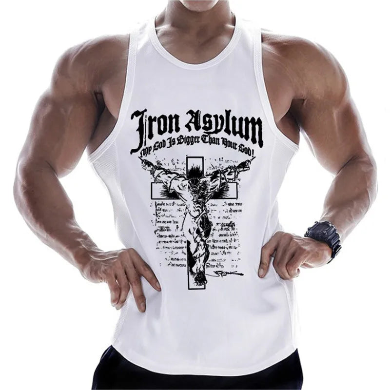 Camiseta Sin Mangas de Algodón para Hombre – Top de Entrenamiento y Gym