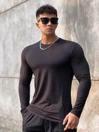Camiseta Deportiva de Manga Larga para Hombre | Ajustada, Transpirable y de Secado Rápido para Running, Gimnasio y Deportes al Aire Libre