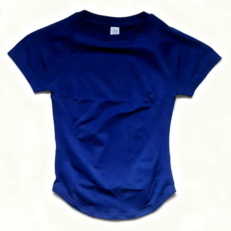 Top Deportivo de Manga Corta para Mujer – Camiseta de Yoga, Gimnasio y Fitness, Sin Costuras, Ligera y Transpirable