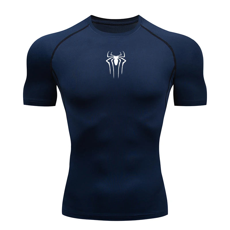 Camiseta de Compresión Deportiva para Hombre – Manga Corta de Secado Rápido para Running y Gym