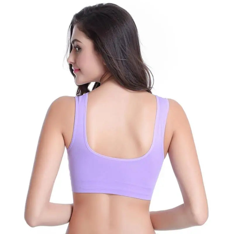 Sujetador Deportivo Mujer YOMAY – Push Up Natural sin Costuras, Acolchado y Sin Aros para Gym y Yoga