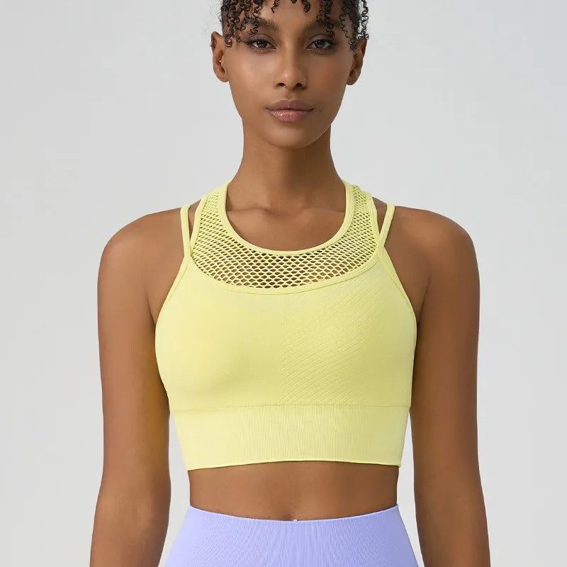 Sujetador Deportivo Push Up para Mujer PEIRESA | Top Transpirable para Yoga, Fitness y Gimnasio – Comodidad y Soporte Total