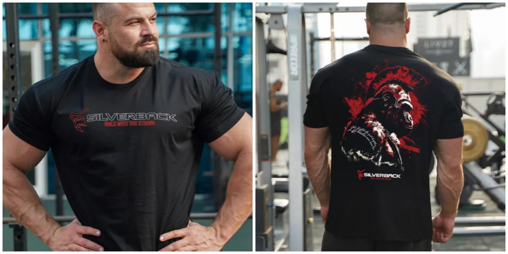 Atravex™ Silverback Oversize Tee – Camiseta Musculosa 100% Algodón para Gym & Culturismo