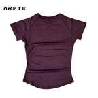 Camiseta Deportiva de Mujer ARFTE – Manga Corta, Ligera y Elástica para Yoga, Gimnasio y Fitness