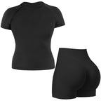 Conjunto Deportivo Push Up Mujer 2 Piezas | Top Sin Mangas + Short Scrunch