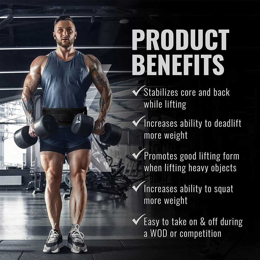 Cinturón de Soporte Lumbar Atravex™ de Nailon – Estabilidad Dinámica para Gym y Cross Training