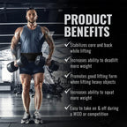 Cinturón de Soporte Lumbar Atravex™ de Nailon – Estabilidad Dinámica para Gym y Cross Training