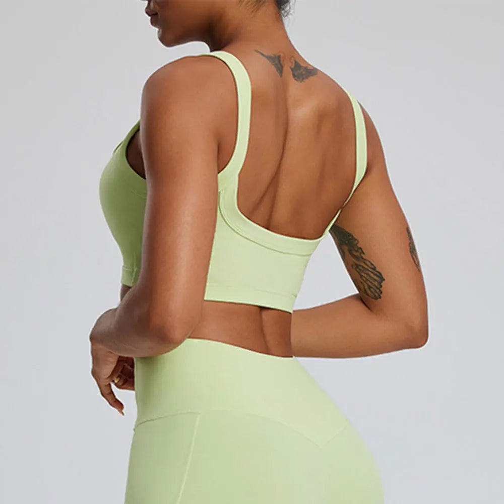 Sujetador Deportivo Push Up Mujer MIKETI de Alta Resistencia – Top Fitness Transpirable de Alto Impacto