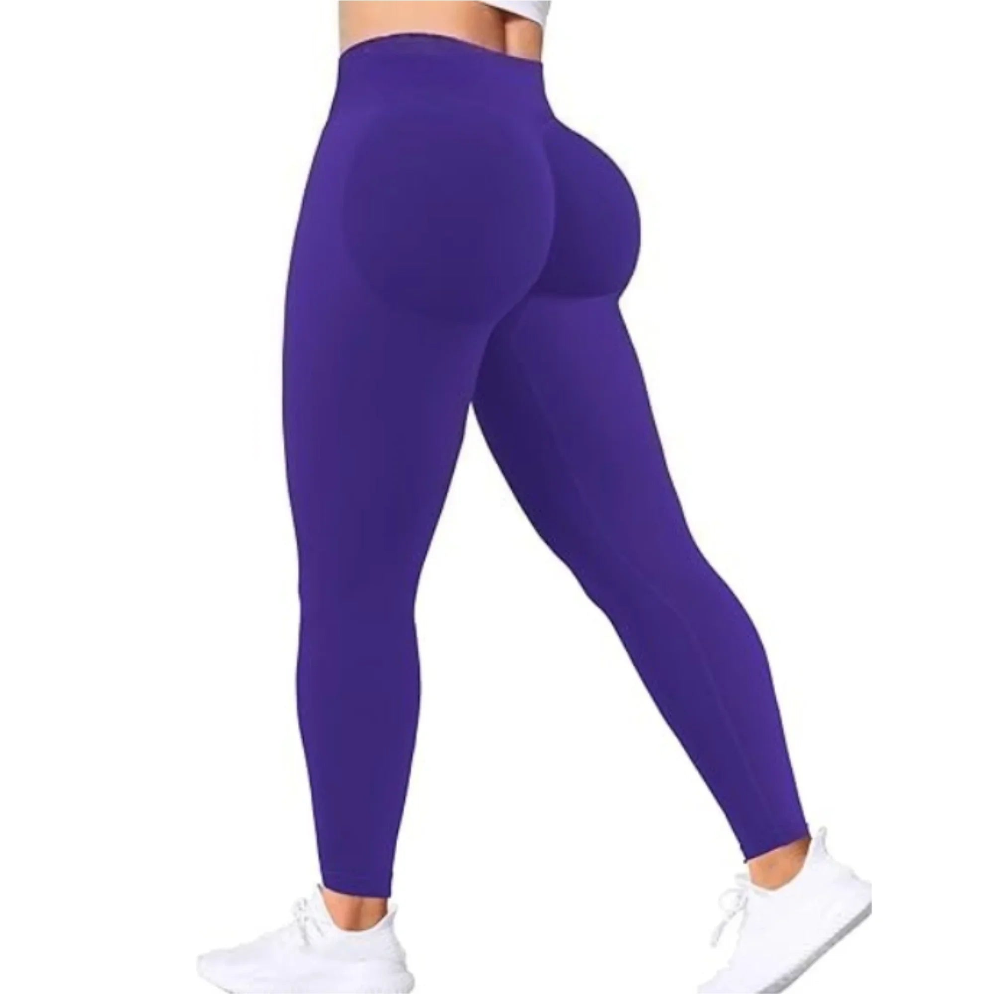 Leggings de Yoga Sin Costuras para Mujer – Cintura Alta Push-Up para Gym y Fitness