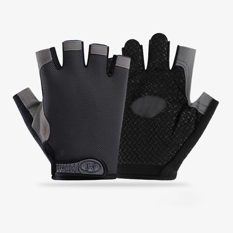 Guantes de Gimnasio Antideslizantes Unisex – Sin Dedos, Transpirables y Comfortables