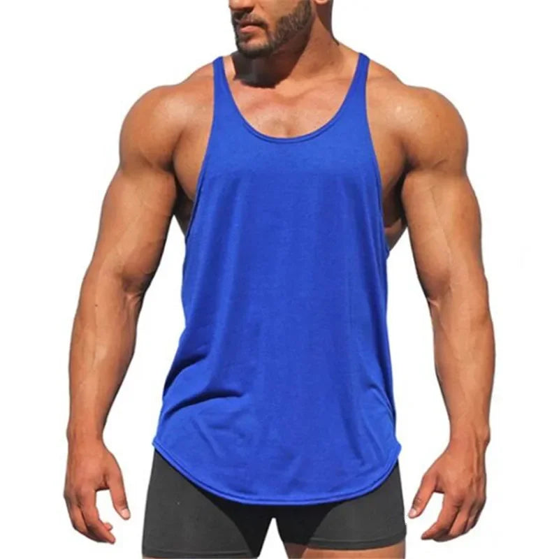 Chaleco sin Mangas de Algodón 100% para Hombre – Tank Top Fitness, Gimnasio y Culturismo