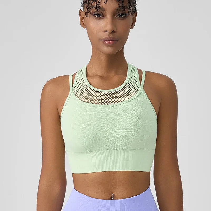 Sujetador Deportivo Push Up para Mujer PEIRESA | Top Transpirable para Yoga, Fitness y Gimnasio – Comodidad y Soporte Total