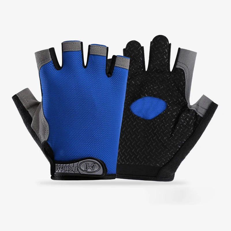 Guantes de Gimnasio Antideslizantes Unisex – Sin Dedos, Transpirables y Comfortables