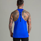 Camiseta Tirantes Hombre – Algodón Transpirable a Rayas | Gym, Running y Estilo Urbano