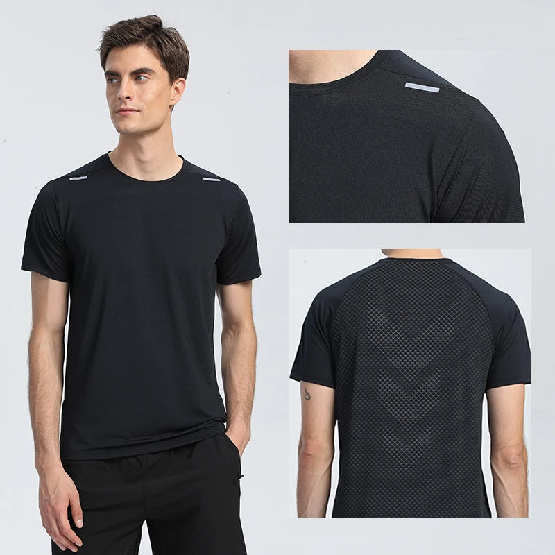 Camiseta Deportiva de Secado Rápido para Hombre – Transpirable y Ligera para Running, Fitness y Entrenamiento