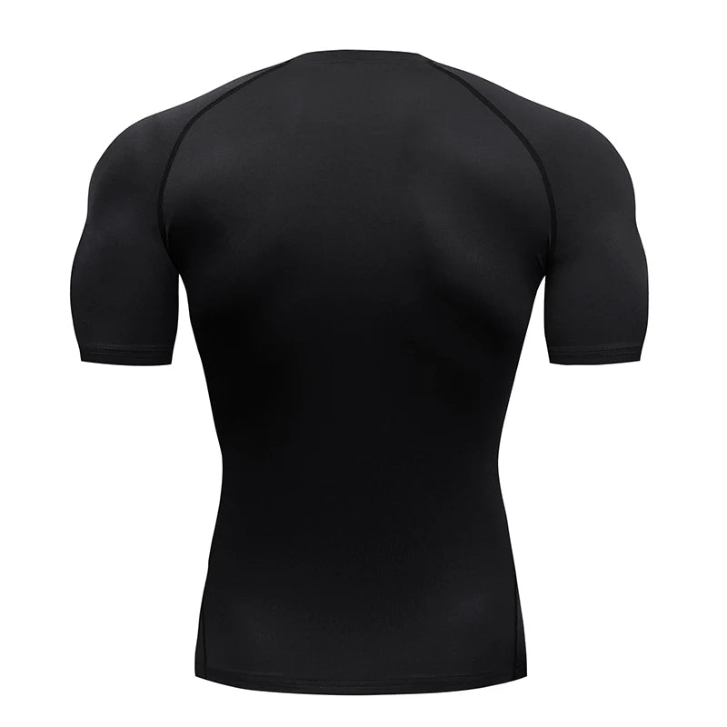 Camiseta de Compresión para Hombre – Fitness, Running y Gym, Secado Rápido y Ajuste Muscular