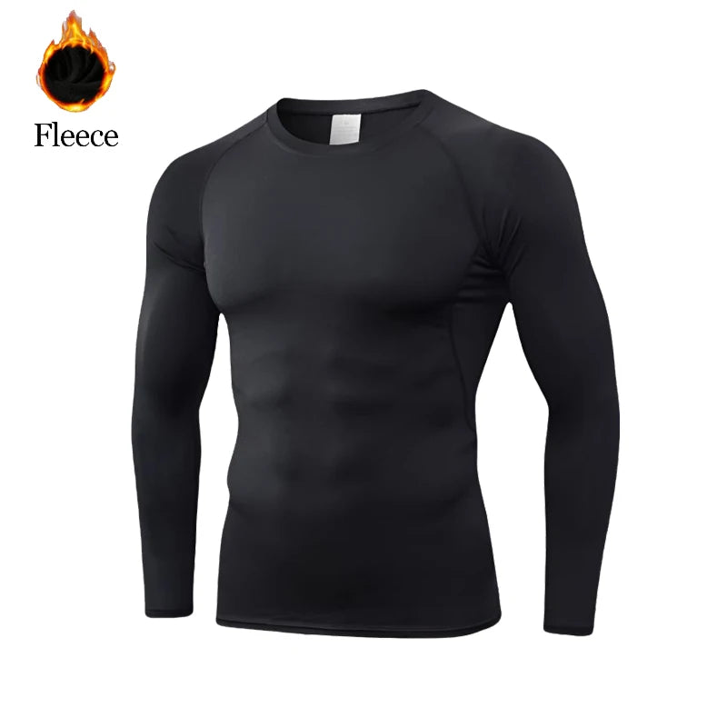 Camiseta de Compresión Térmica para Hombre GENDAWAY | Primera Capa de Invierno para Gym, Ciclismo y Running – Calor y Soporte Muscular