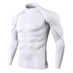 Camiseta Deportiva Compresión Hombre – Manga Larga, Secado Rápido y Fitness Gym