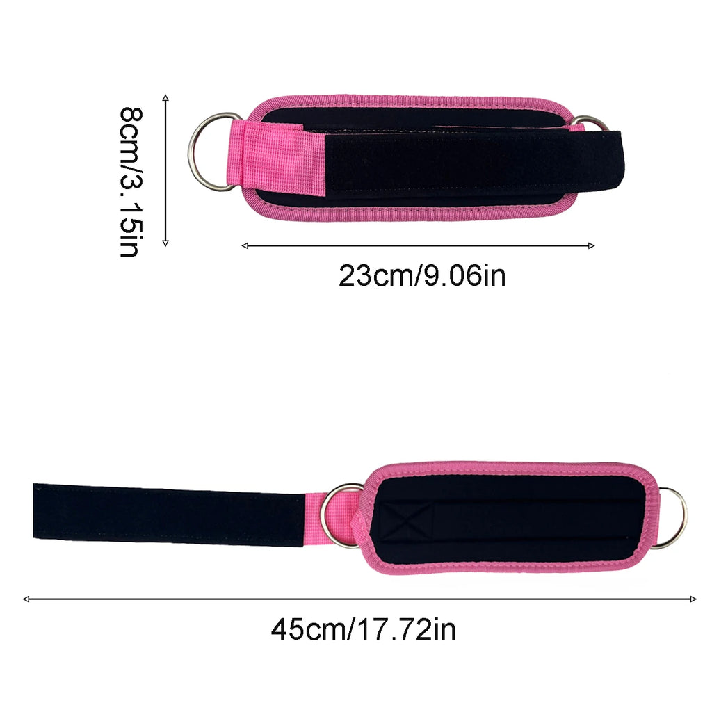 Correas de Tobillo Atravex™ con Doble Anillo en D (2 uds) – Estabilidad Reforzada para Polea